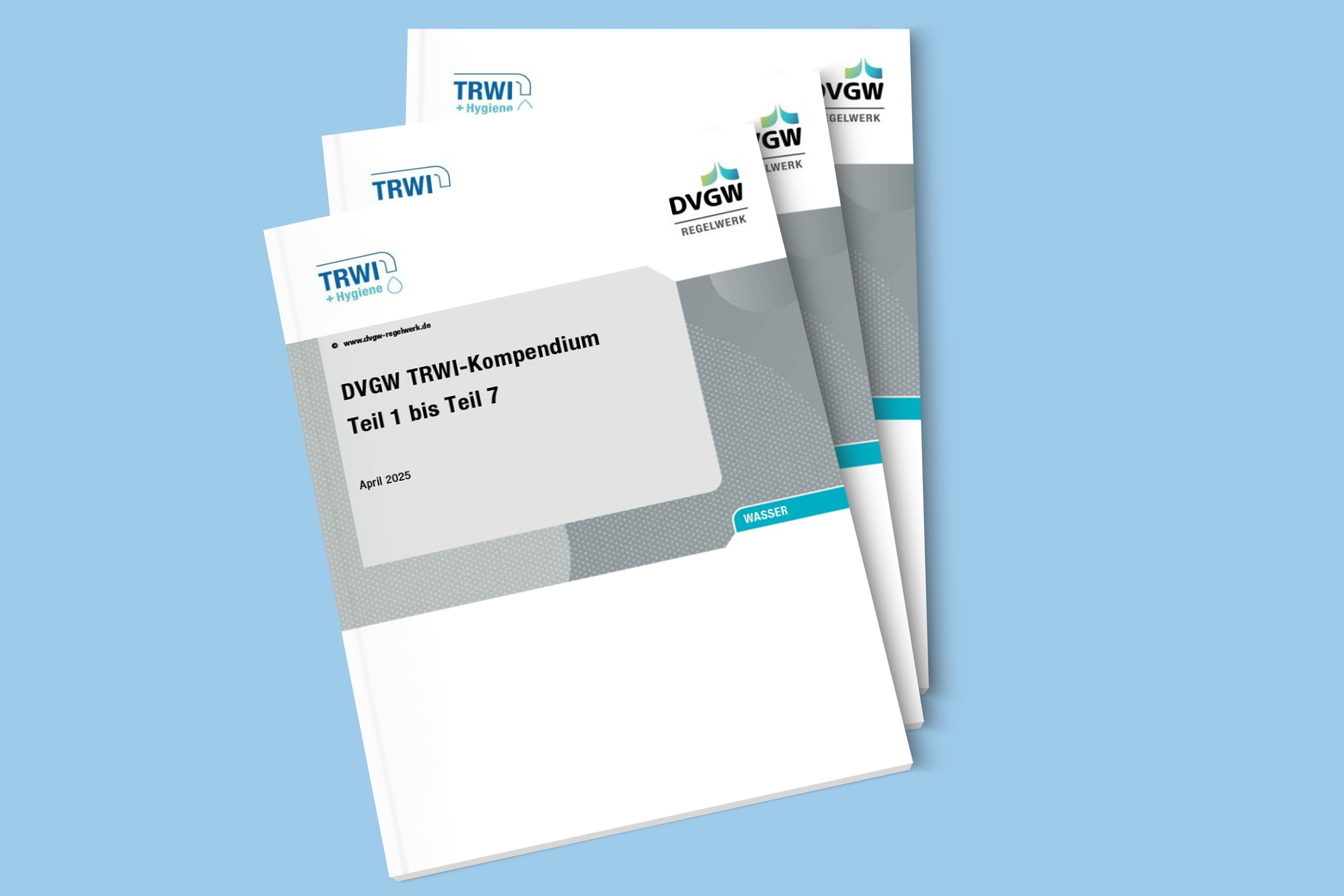 Drei Broschüren liegen fächerförmig übereinander. Drei Broschüren liegen fächerförmig übereinander.